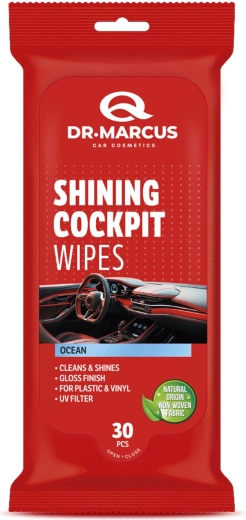 Dr. Marcus Titanium glossy dashboard wet wipes Ocean 30 pcs