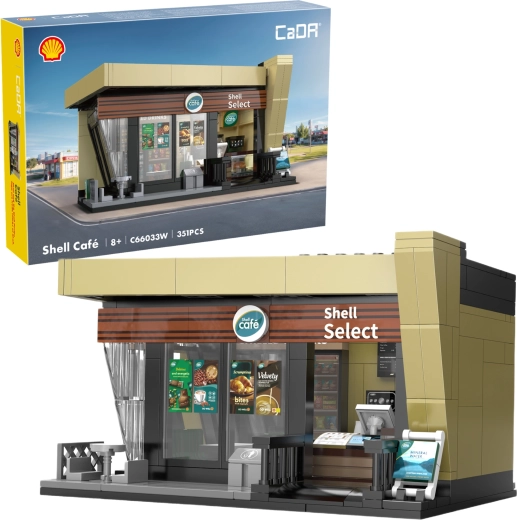 CaDA Shell Café – kavinės kiosko konstruktorius (351 detalė)