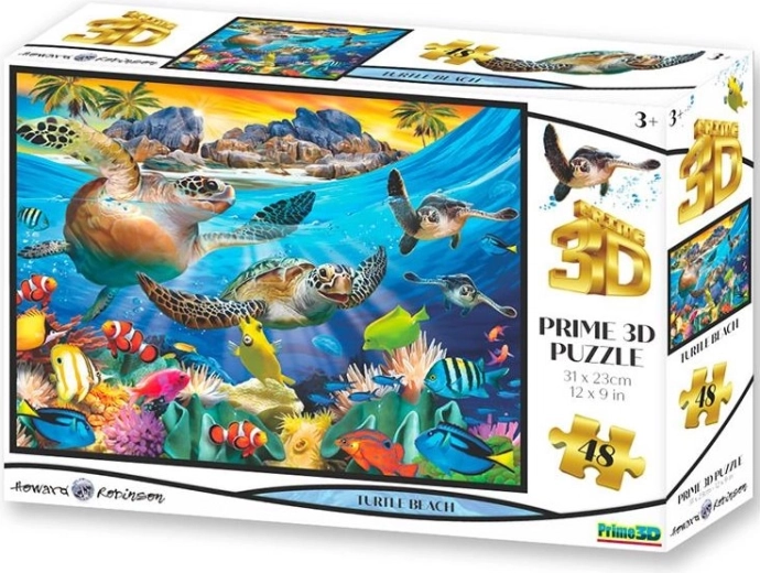 3D Puzzle Turtle Beach 48 Pieces
