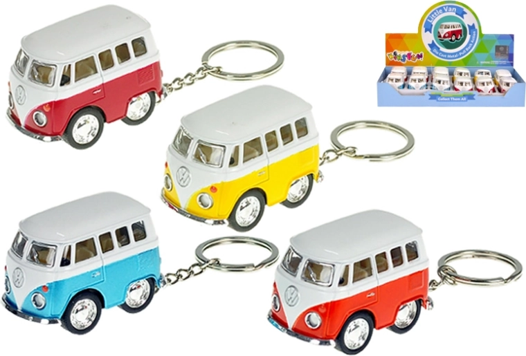 Volkswagen mikroautobuso raktų pakabukas su užvedamu mechanizmu