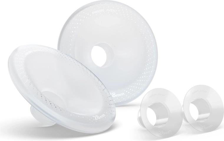 Philips Avent laisvų rankų silikoniniai įdėklai ir krūties antgaliai L