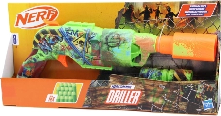 Nerf Zombie Driller blasteris su besisukančiu būgneliu