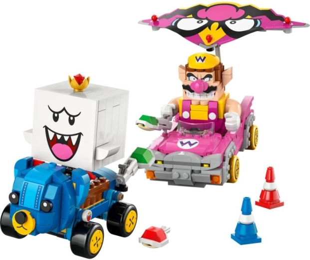 LEGO Super Mario Mario Kart – Wario ir King Boo lenktynių rinkinys