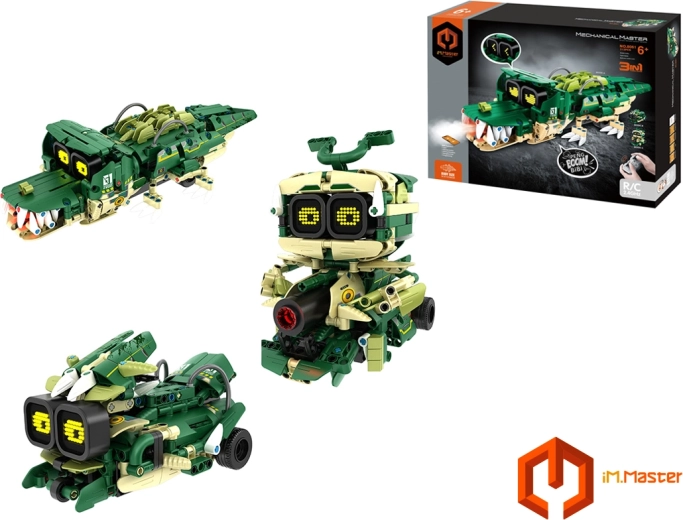 iM.Master 3-in-1 RC Robot Crocodile Building Kit with Remote Control