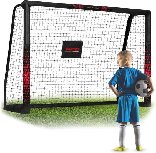Futbolo vartai Neo-Sport 180 × 120 × 60 cm juodai raudoni