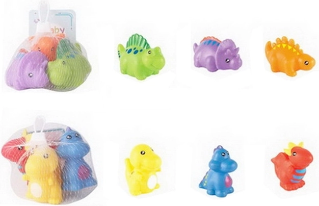 Maudymosi žaislas dinozaurai – guminis rinkinys vandeniui