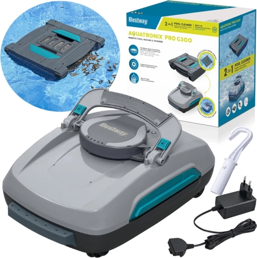 Bestway Aquatronix Pro G300 belaidis robotinis dulkių siurblys ir skimeris 2 viename