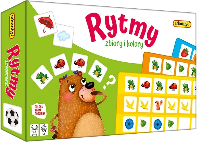 Edukacinis žaidimas: ritmai, rinkiniai ir spalvos