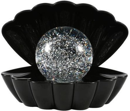 Dekoratyvinė lempa Kriauklė su žėrinčiu kamuoliu, USB ir baterijų maitinimas