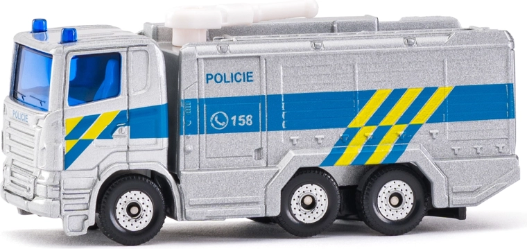 Siku Police Truck Scania with Water Cannon – Czech Version