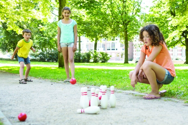 Bowling - red & white