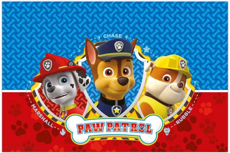 Vaikiška plastikinė staltiesė Paw Patrol 120 × 180 cm