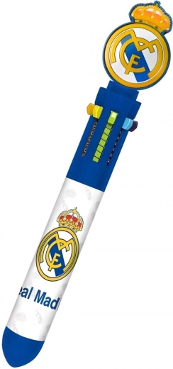 REAL MADRID ballpoint pen with 6 colors and 3D topper
