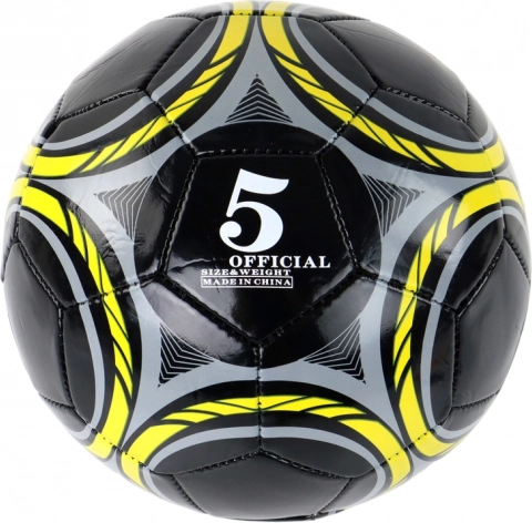 Juodas futbolo kamuolys, dydis 5 (24 cm)