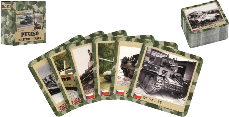 Retro pexeso „Military Tanky“