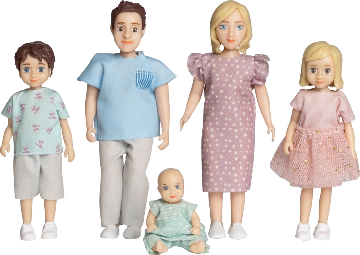 Lėlių namelio lėlių rinkinys „Charlie Lundby“ – 5 vnt.