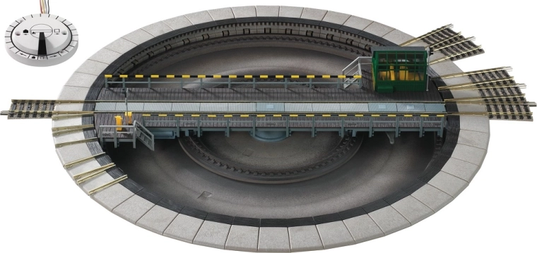 Fleischmann elektrinis posūkio stalas su perjungikliu, 310 mm