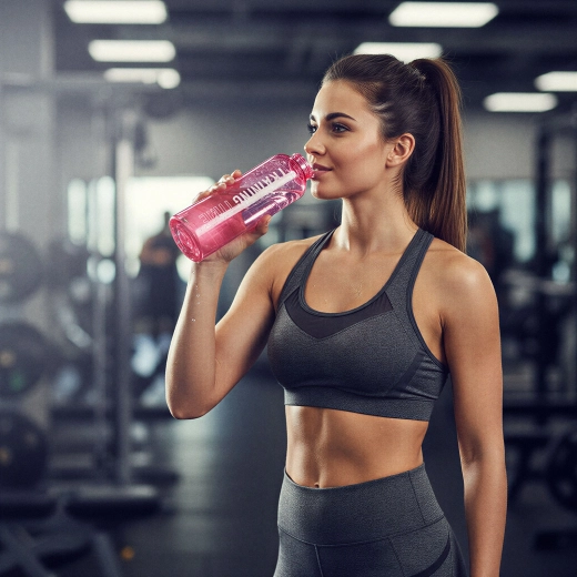 Sportinis plastikinis butelis „Training Time“ 550 ml – 1 vnt.