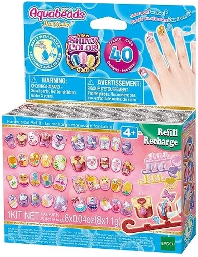Aquabeads nagų studija – papildomas rinkinys Shiny Color