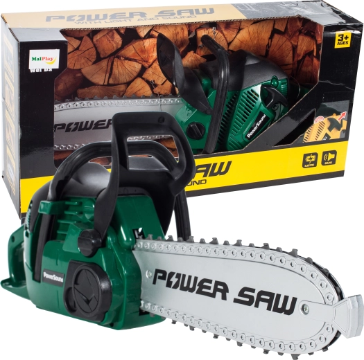 Elektrinis vaikiškas grandininis pjūklas – žaislas
