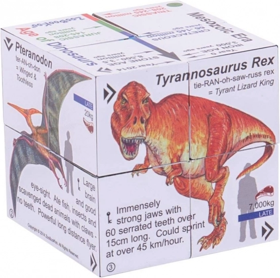 Zoobookoo Educational Cube Dinosaurs