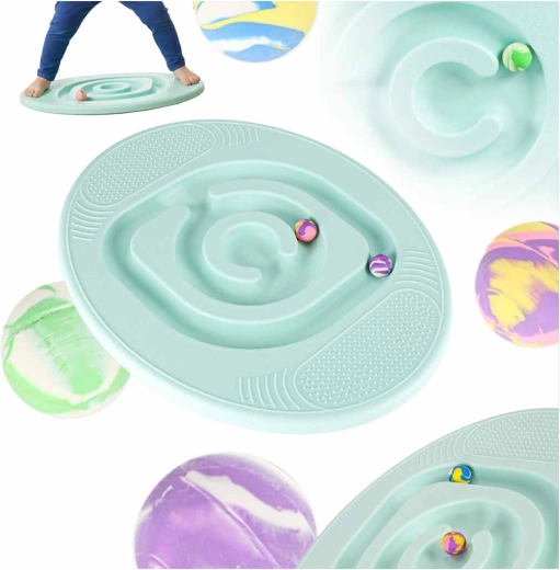Balance Board with Maze for Kids Mint