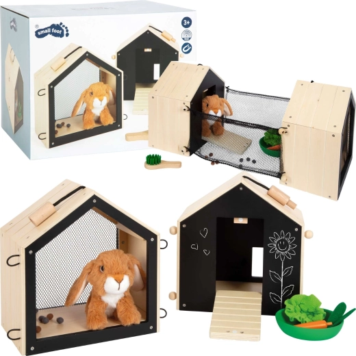 Plush Rabbit in Hutch with Run by small foot