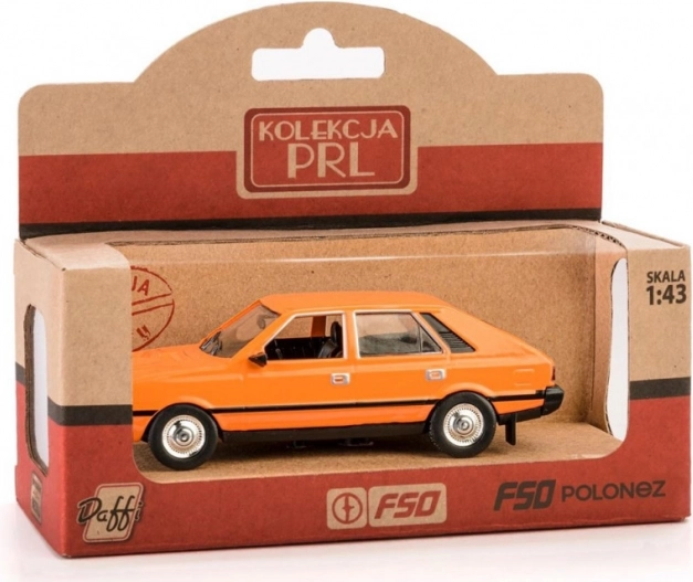 Metalinio modelio FSO Polonez 1:43 – oranžinis