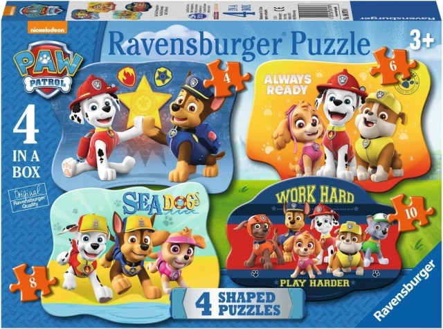 Ravensburger dėlionė „Tlapková patrola“ 4 viename (4–10 dalių)