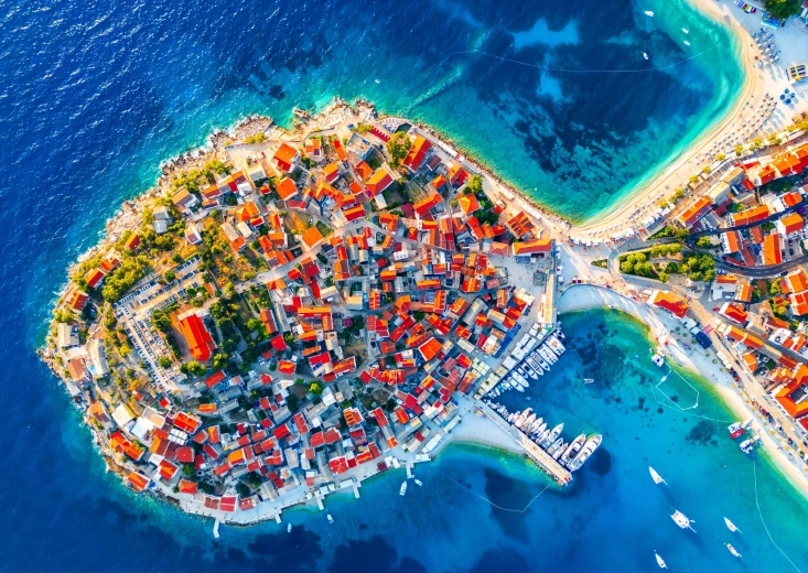 Enjoy Puzzle Aerial View of Primošten, Croatia, 1000 Pieces