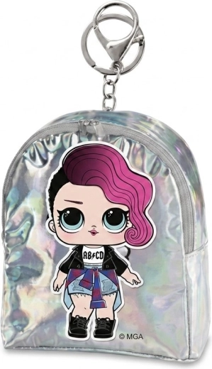 Mini piniginė su pakabuku L.O.L. Surprise, sidabrinė