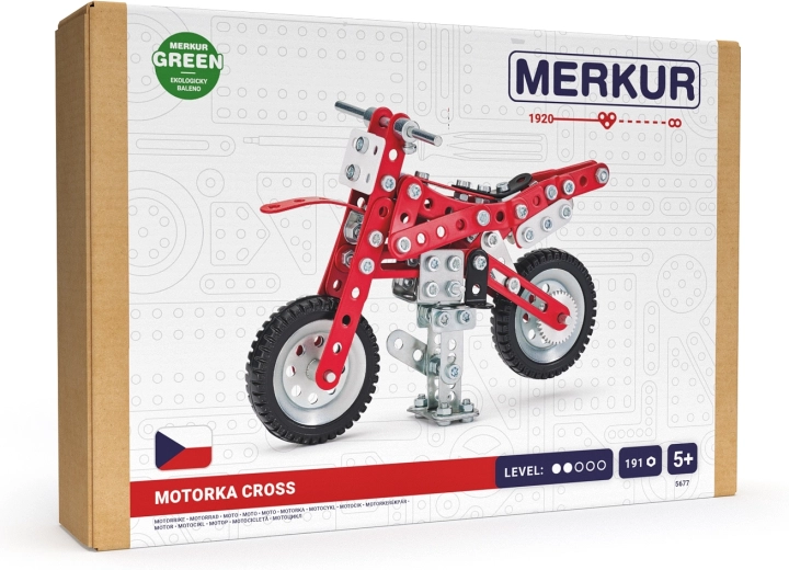 Merkur konstruktorius „Dirtbike“ – metalinis motociklas, 191 detalė