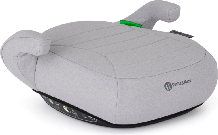 Automobilinė kėdutės paaukštinimo pagalvėlė PETITE&MARS zuno gentle grey vaikams 125–150 cm