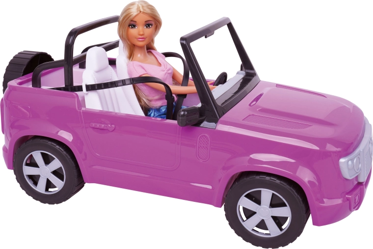 Doll with Car 30 cm