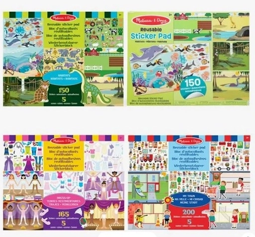 Daugkartinio naudojimo spalvinimo knygelė vaikams Melissa & Doug (asort.)