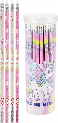 Unicorn pencil with eraser - 1 piece