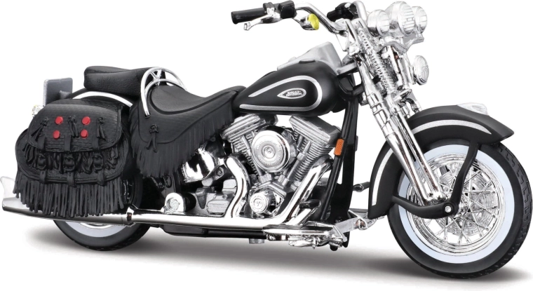 Maisto Harley-Davidson 1999 FLSTS Heritage Softail Springer juodas 1:18
