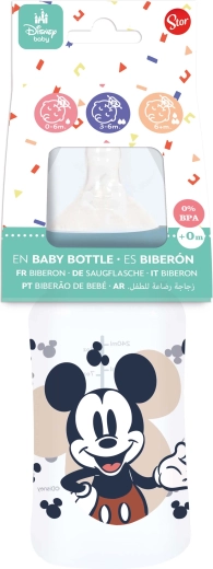 Kūdikių buteliukas MICKEY 240 ml su antikolikine sistema
