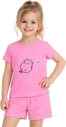 Women's Pink Cotton Pusheen Pyjamas