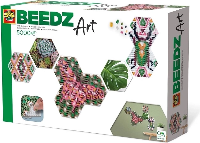 SES Creative Beedz Iron-On 3D Beads with Botanical Design 5000 pcs