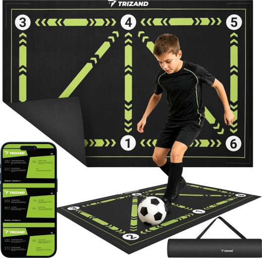 Trizand football training mat 60 × 90 cm