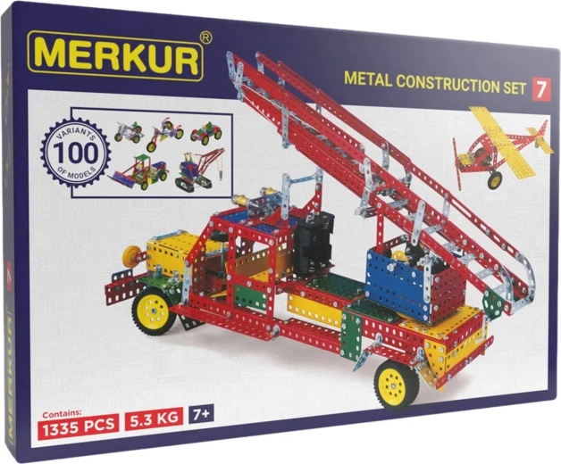 Konstruktorius MERKUR 7 – 100 modelių, 1124 vnt.