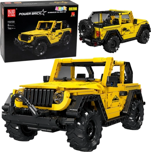 Wrangler Off-Road Vehicle Building Set – Yellow (746 pieces)