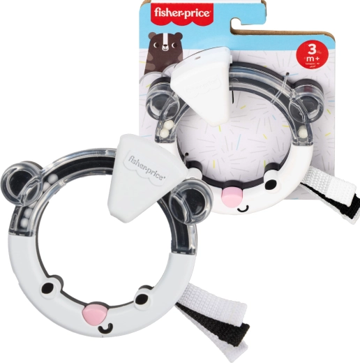Sensorinis žiedas–barškutis kūdikiams „Barsukas“ FISHER-PRICE