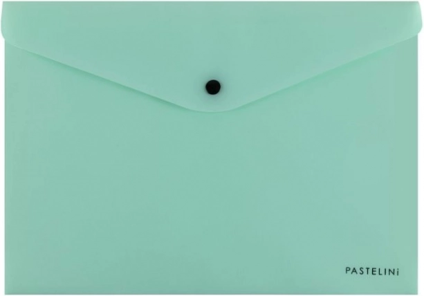A4 dydžio vokelis su spaude Pastelini, žalias
