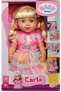 BABY born Carla doll with hairdressing accessories, 43 cm
