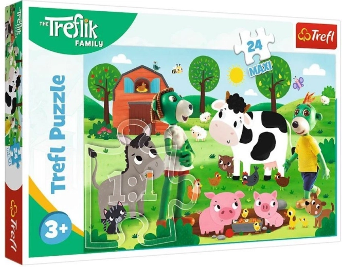 Puzzle 24 Maxi Treflik Family in the Countryside TREFL