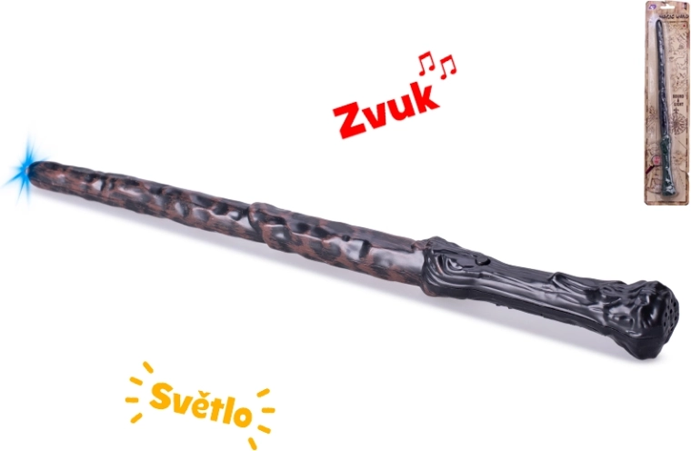 Burtų lazdelė su šviesa ir garsu 36 cm