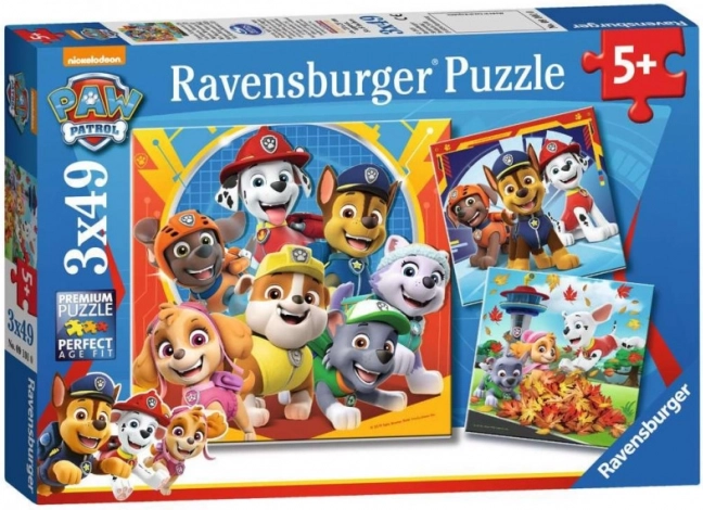 Ravensburger dėlionė Paw Patrol 3x49 dalių