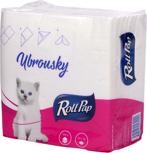 Paper napkins 30 × 30 cm single-ply, 100 pcs